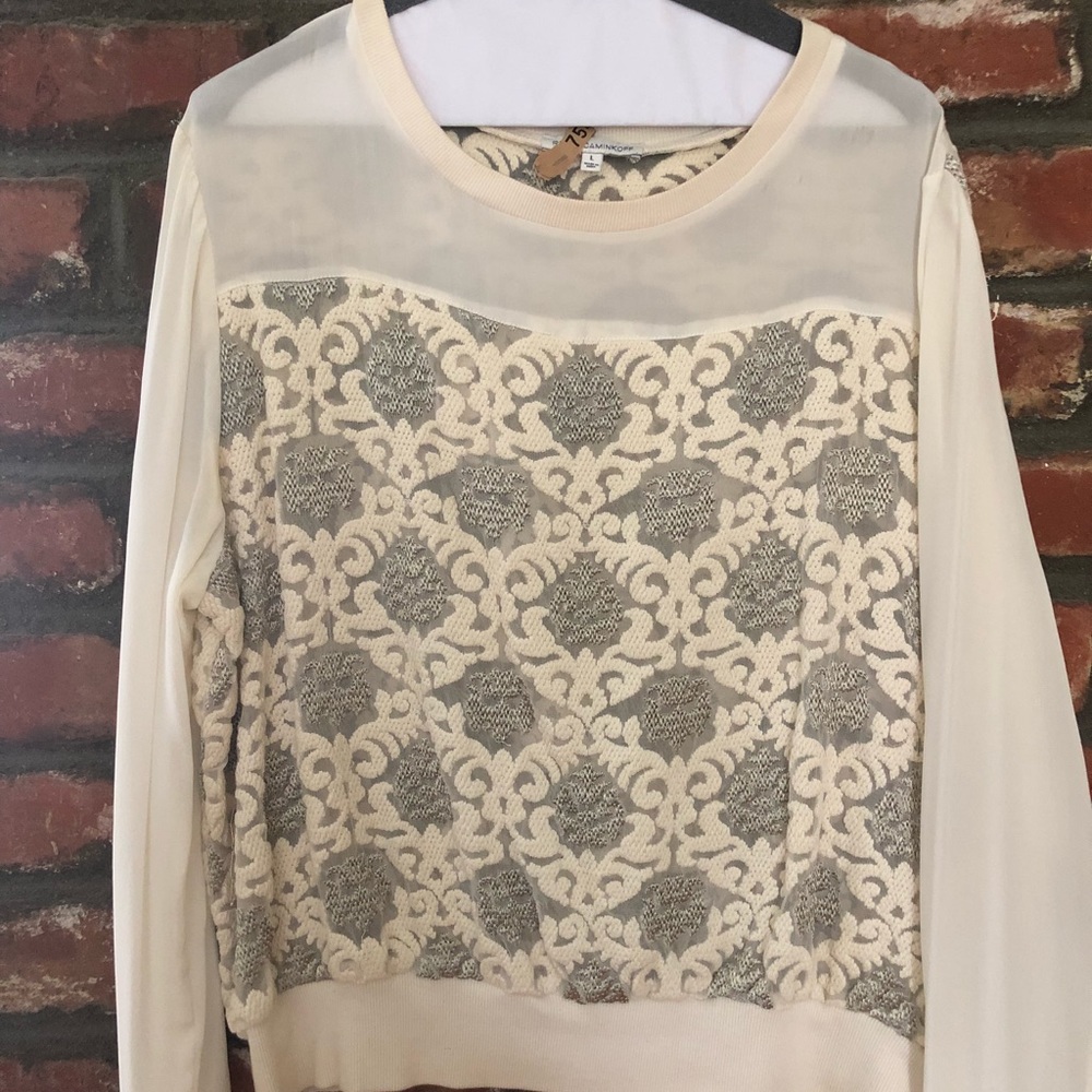 Rebecca Minkoff detailed appliqué top